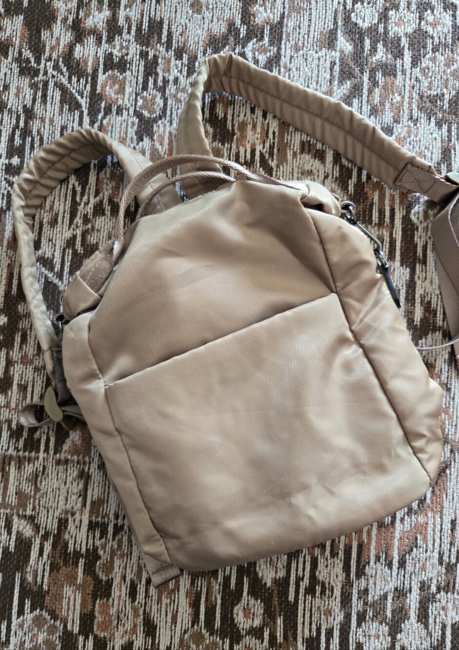 A New Day Tan Padded Mini Backpack